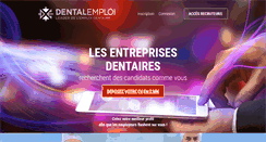Desktop Screenshot of dentalemploi.com