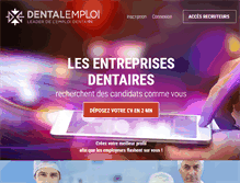 Tablet Screenshot of dentalemploi.com
